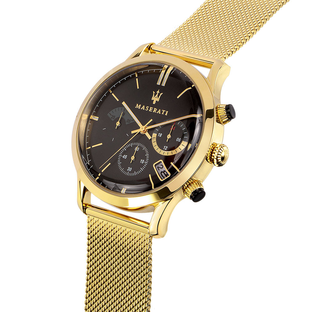 Maserati Ricordo 42mm Gold Mesh Men's Watch - R8873633003