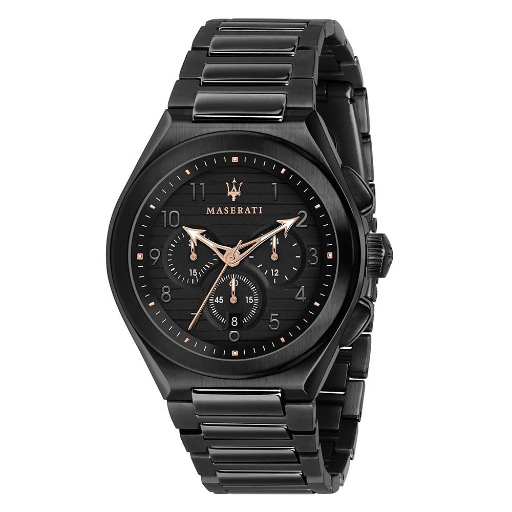 Maserati Triconic Black Steel Men's Watch - R8873639003