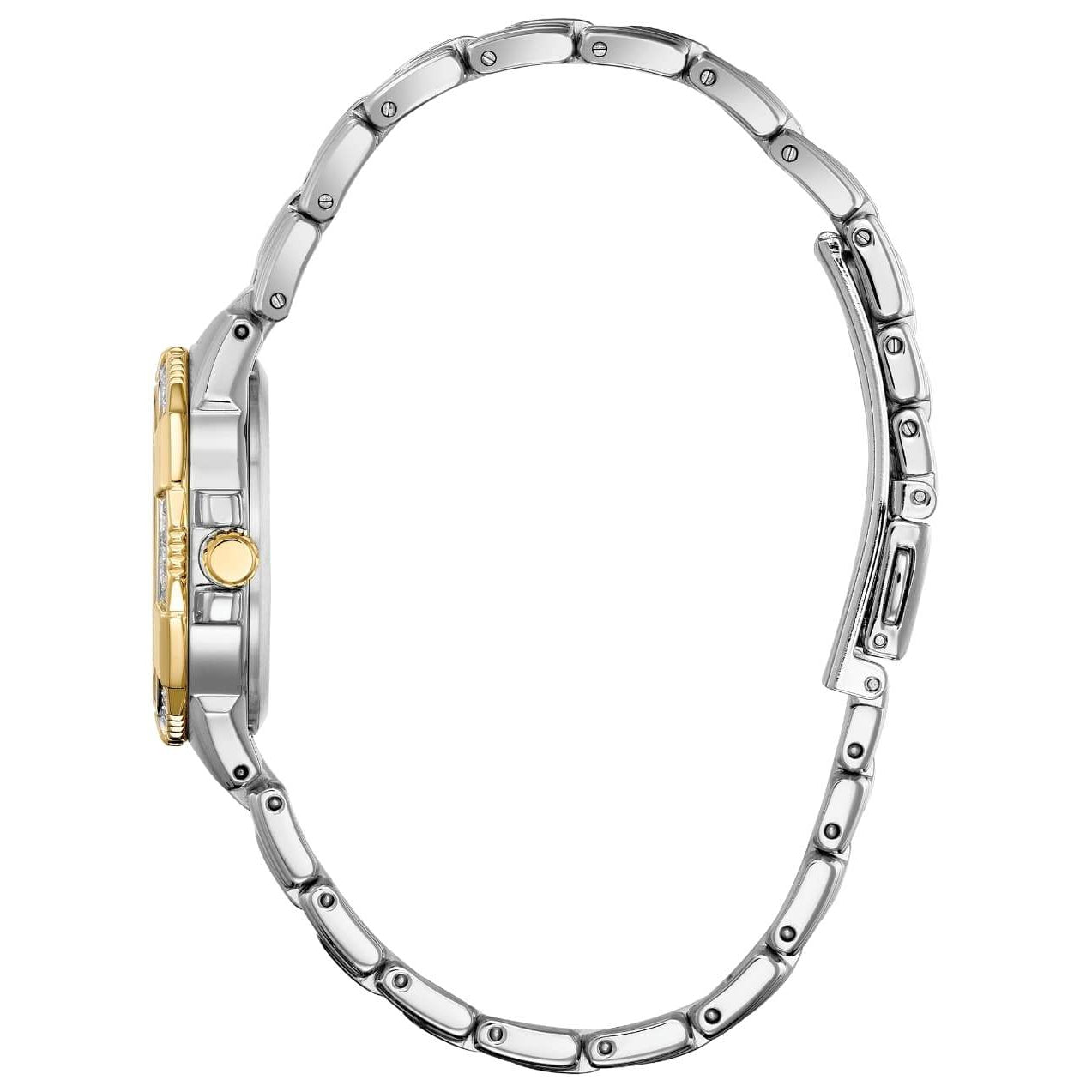 Citizen Ladies Diamond Eco-Drive Gold & Silver Stainless Steel Watch - EW2464-55A