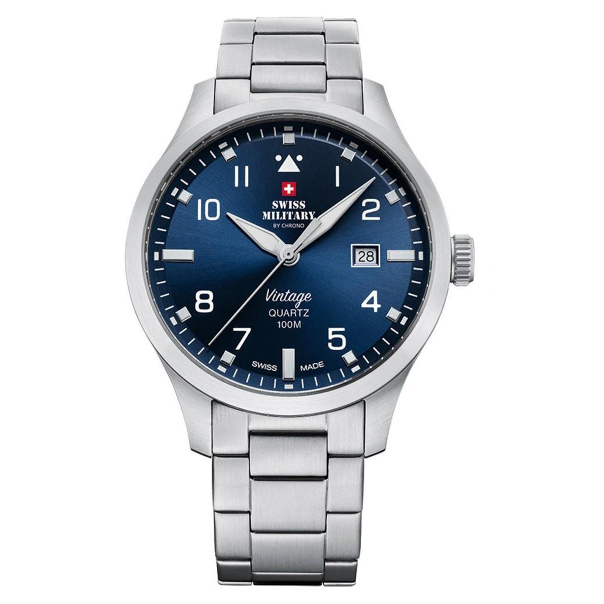 Swiss Military Stainless Steel Men's Watch - SM34078.03