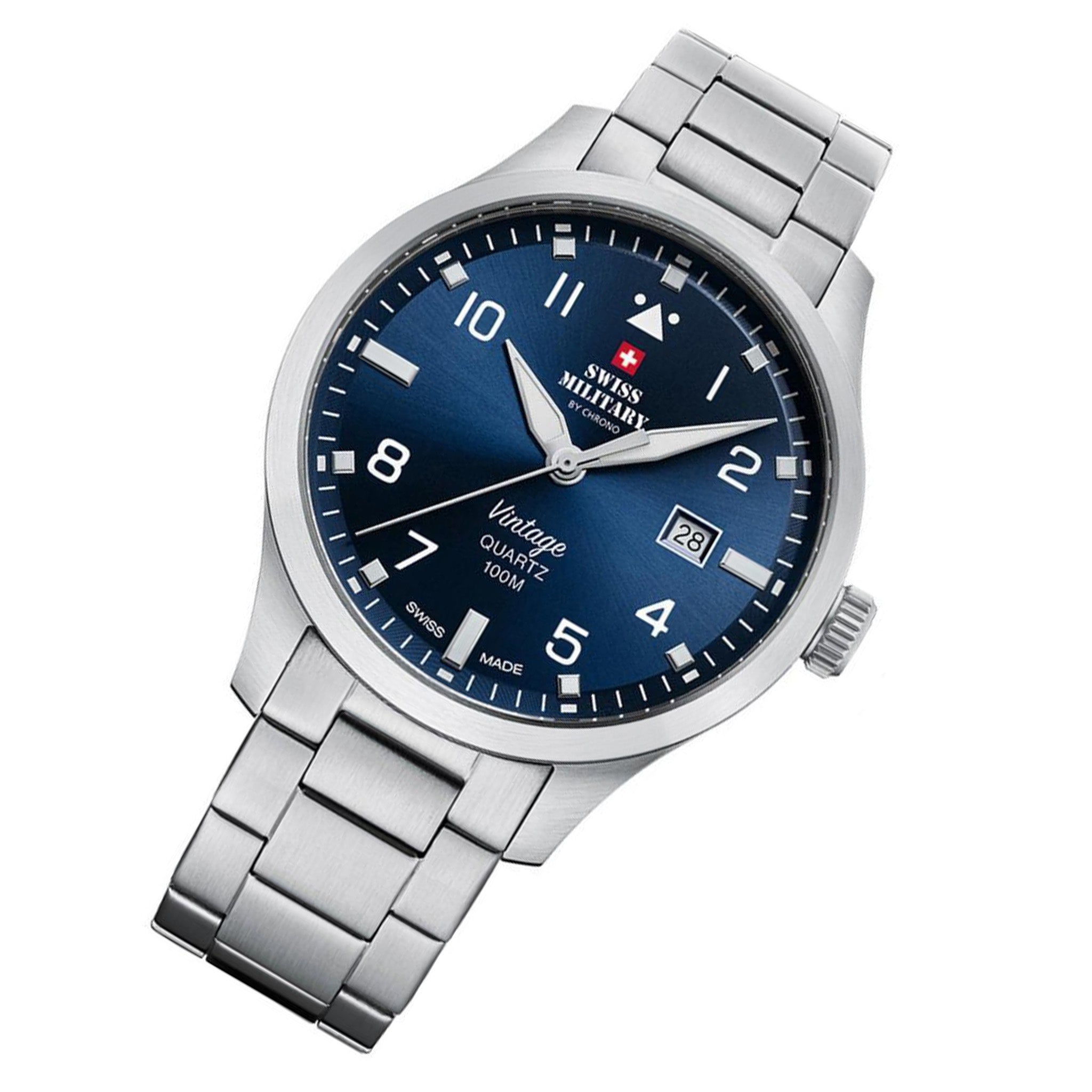 Swiss Military Stainless Steel Men's Watch - SM34078.03