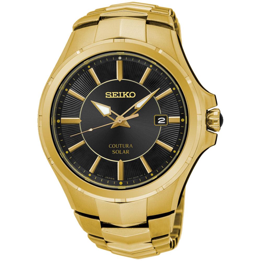 Seiko Coutura Gold Solar Powered Men s Watch SNE420P The Watch