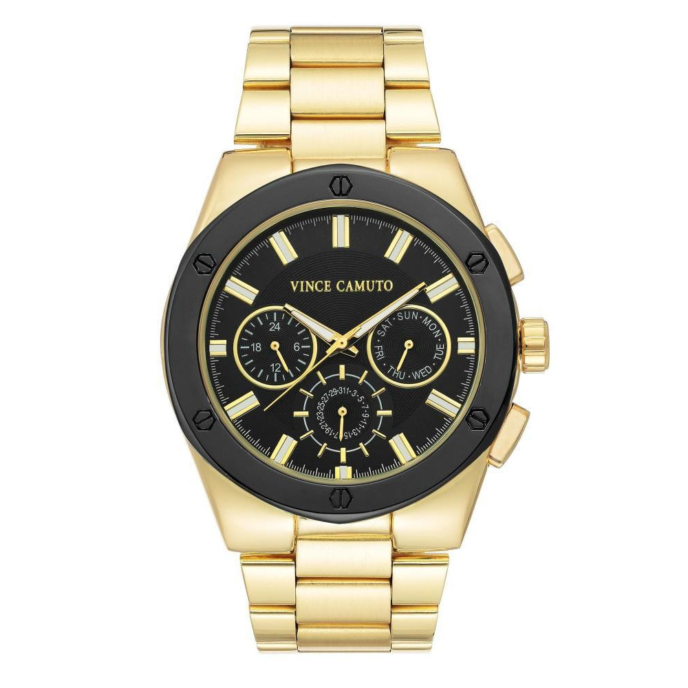 Vince Camuto Gold Steel Men's Watch - VC1104BKGP