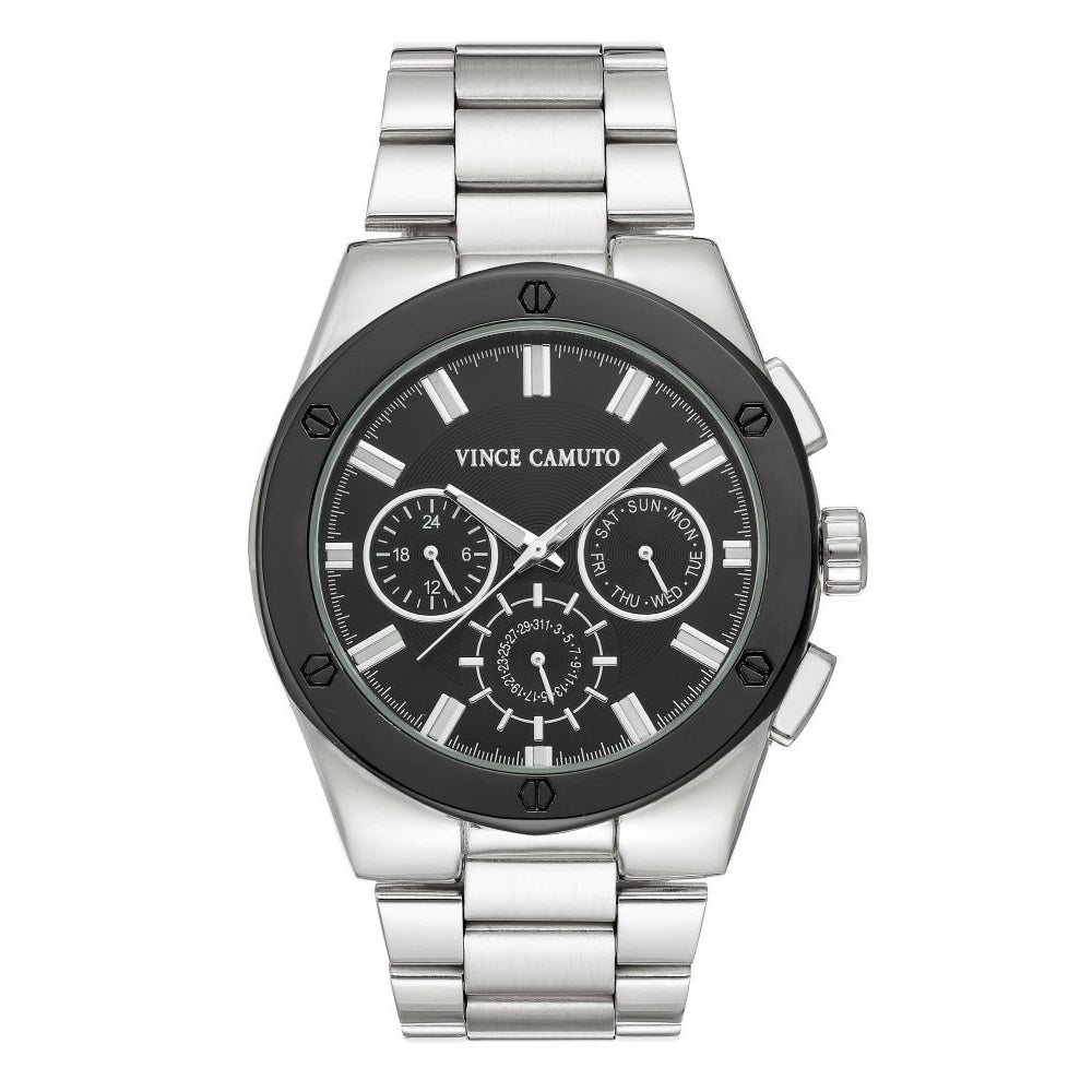 Vince Camuto Stainless Steel Men's Watch - VC1104BKSV