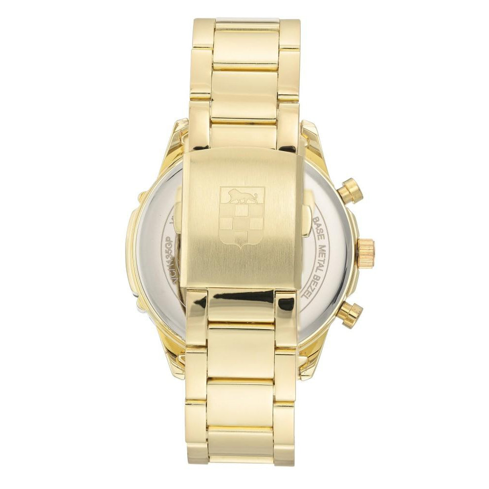 Vince Camuto Elegant Gold Steel Men's Watch - VC1135BKGP