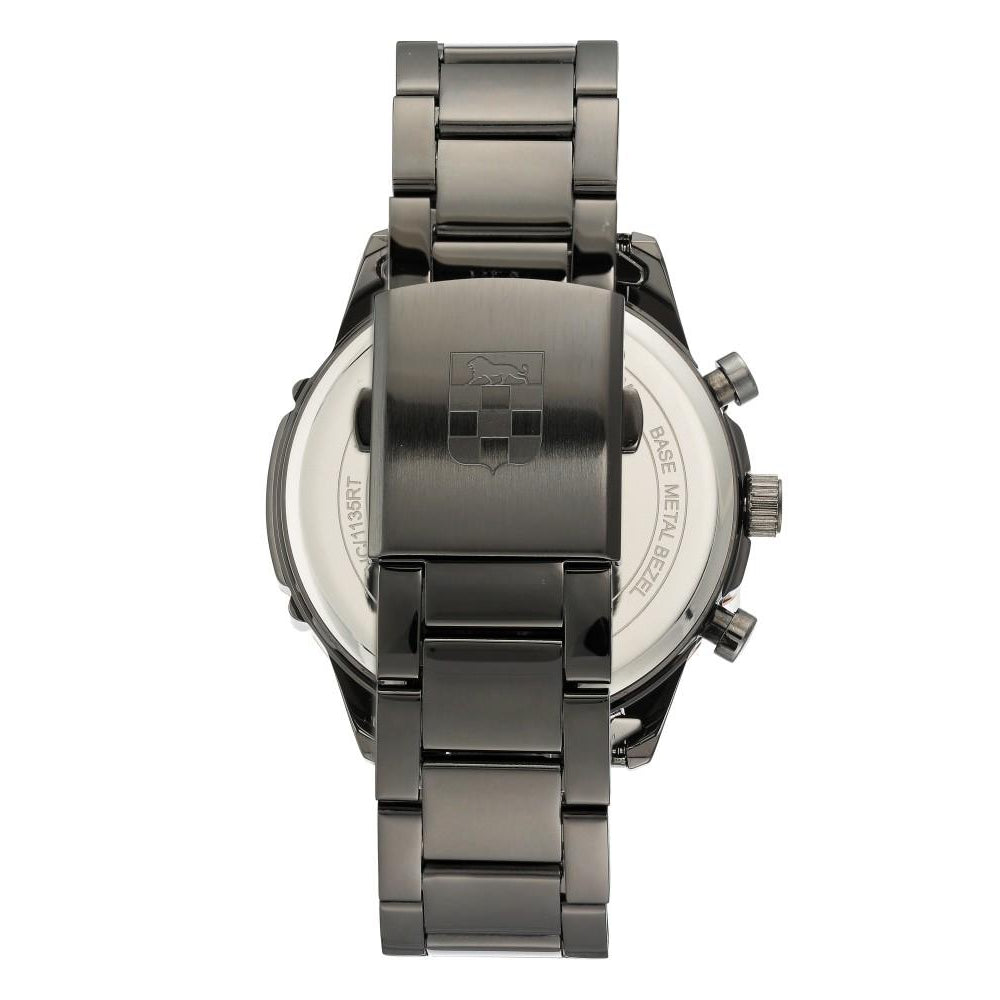 Vince Camuto Elegant Gun Steel Men's Watch - VC1135BLRT