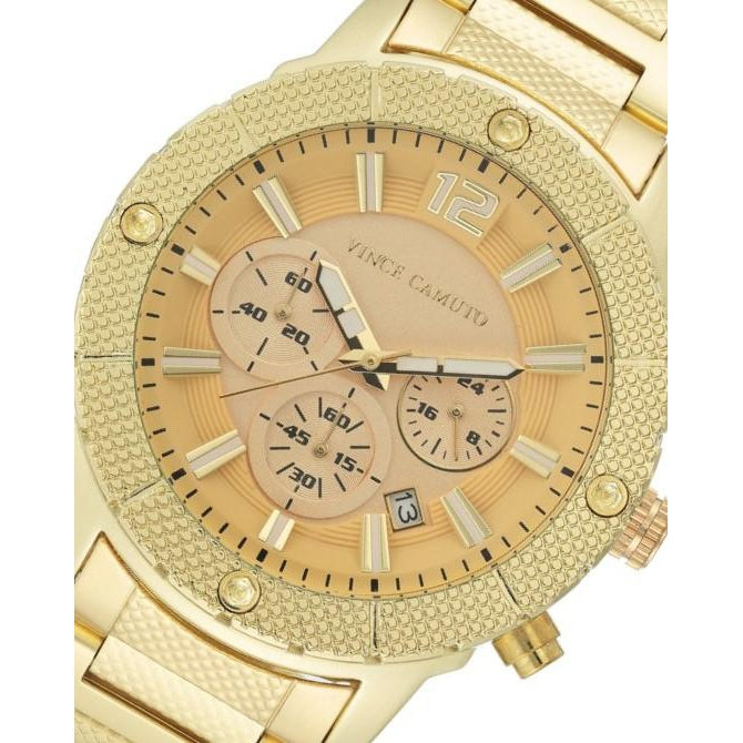 Vince Camuto Gold Steel Men's Watch - VC1136CHGP