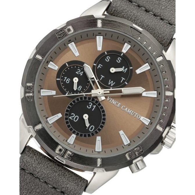 Vince Camuto Grey Polyurethane Band Men's Watch - VC1141GYGY