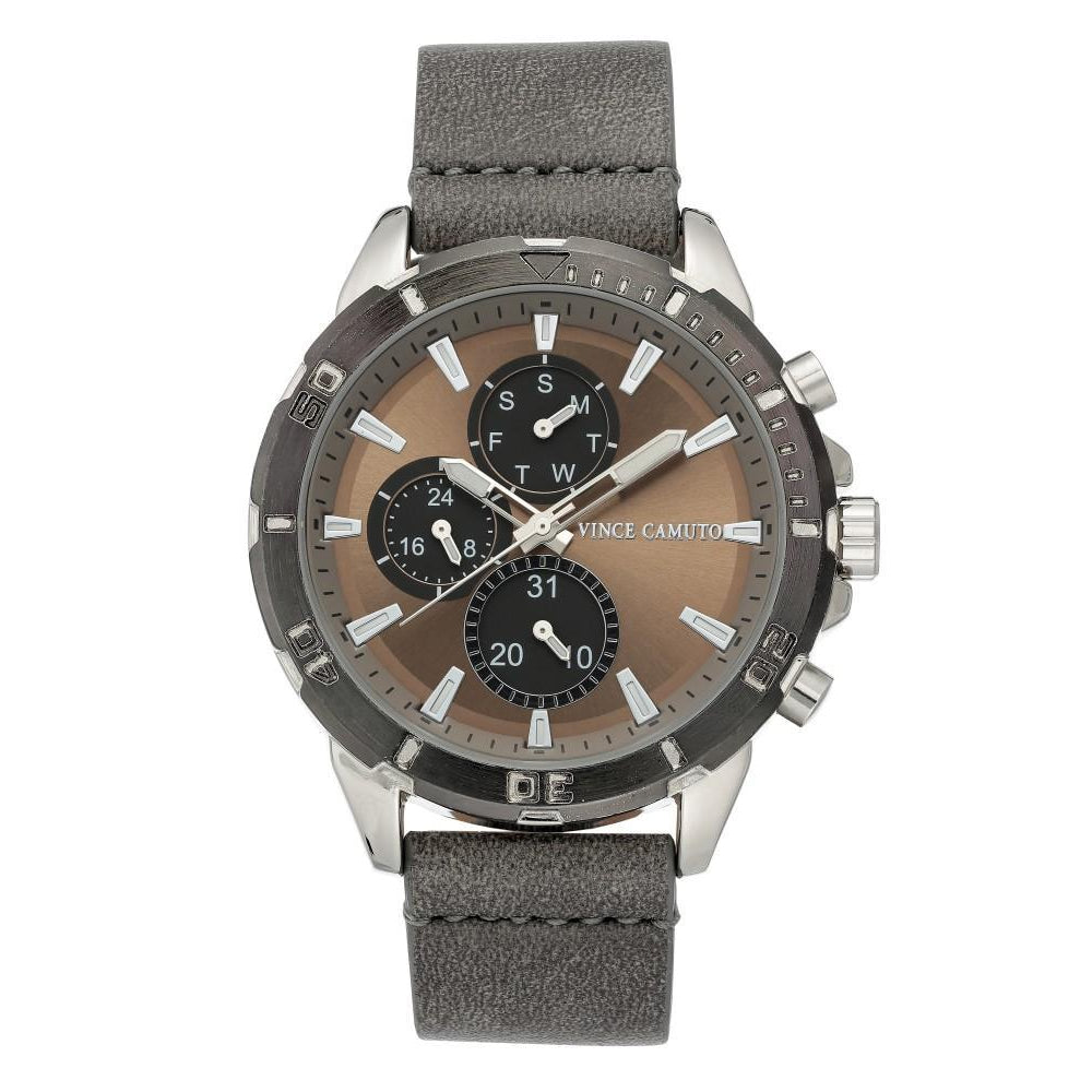 Vince Camuto Grey Polyurethane Band Men's Watch - VC1141GYGY