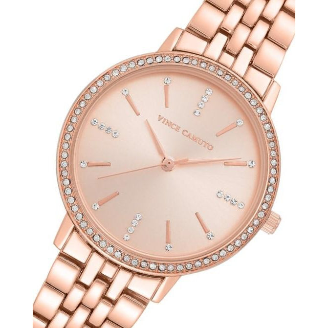 Vince Camuto Rose Gold Steel Ladies Watch - VC5386RGRG