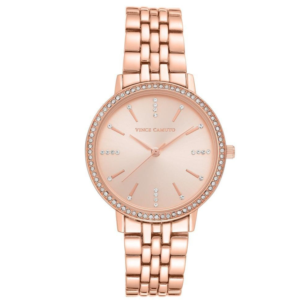 Vince Camuto Rose Gold Steel Ladies Watch - VC5386RGRG