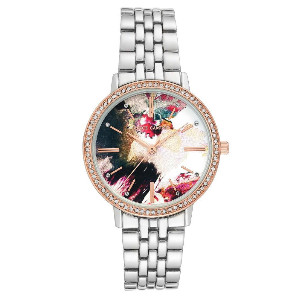 Vince Camuto Multi-coloured Printed Dial Ladies Watch - VC5389MTRT