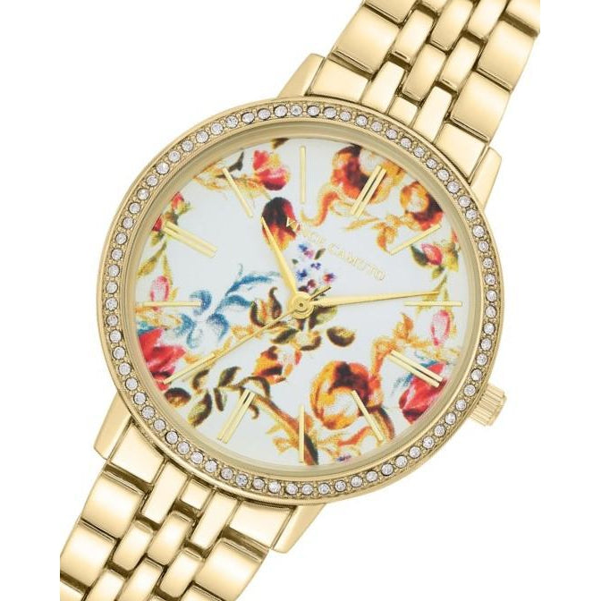 Vince Camuto Gold Steel Ladies Watch - VC5390FLGB
