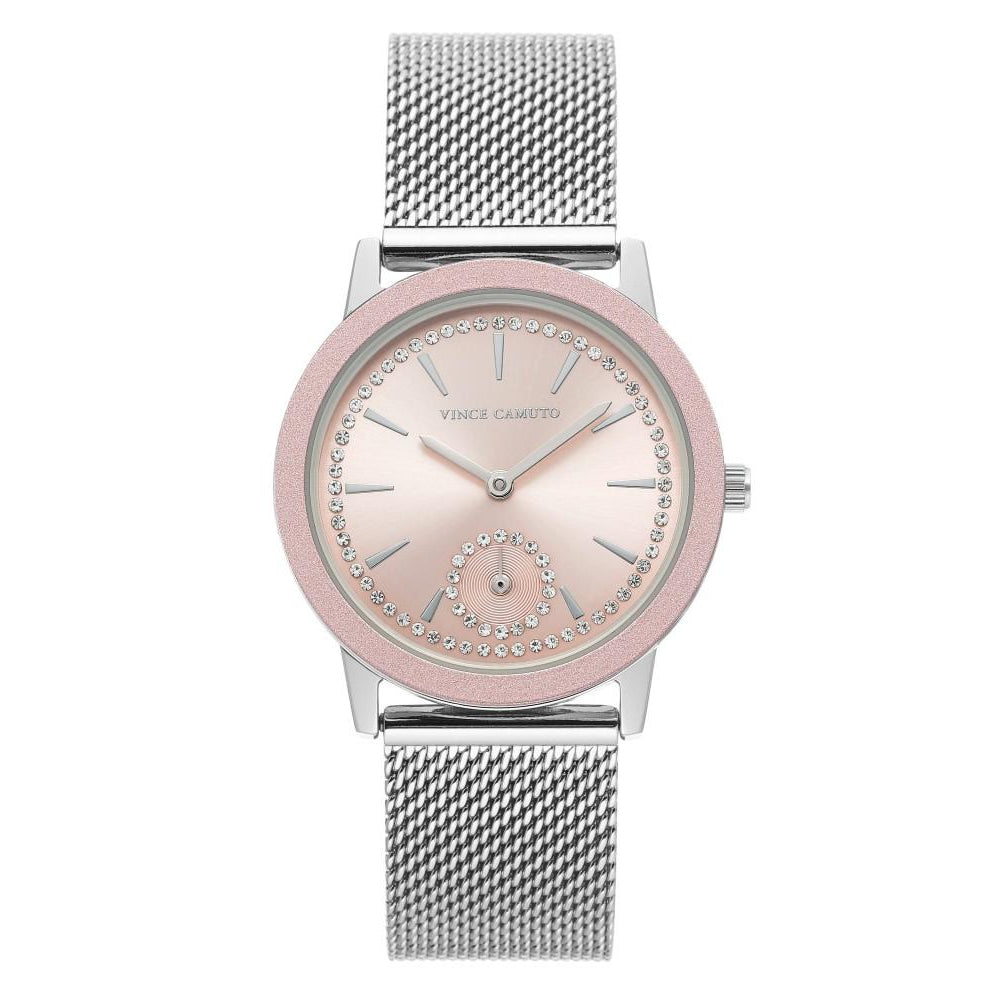 Vince Camuto Silver Mesh Ladies Watch - VC5393PKSV