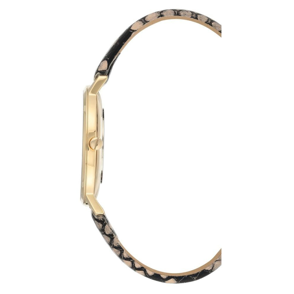 Vince Camuto Cream Snake Pattern Leather Ladies Watch - VC5400BKCR