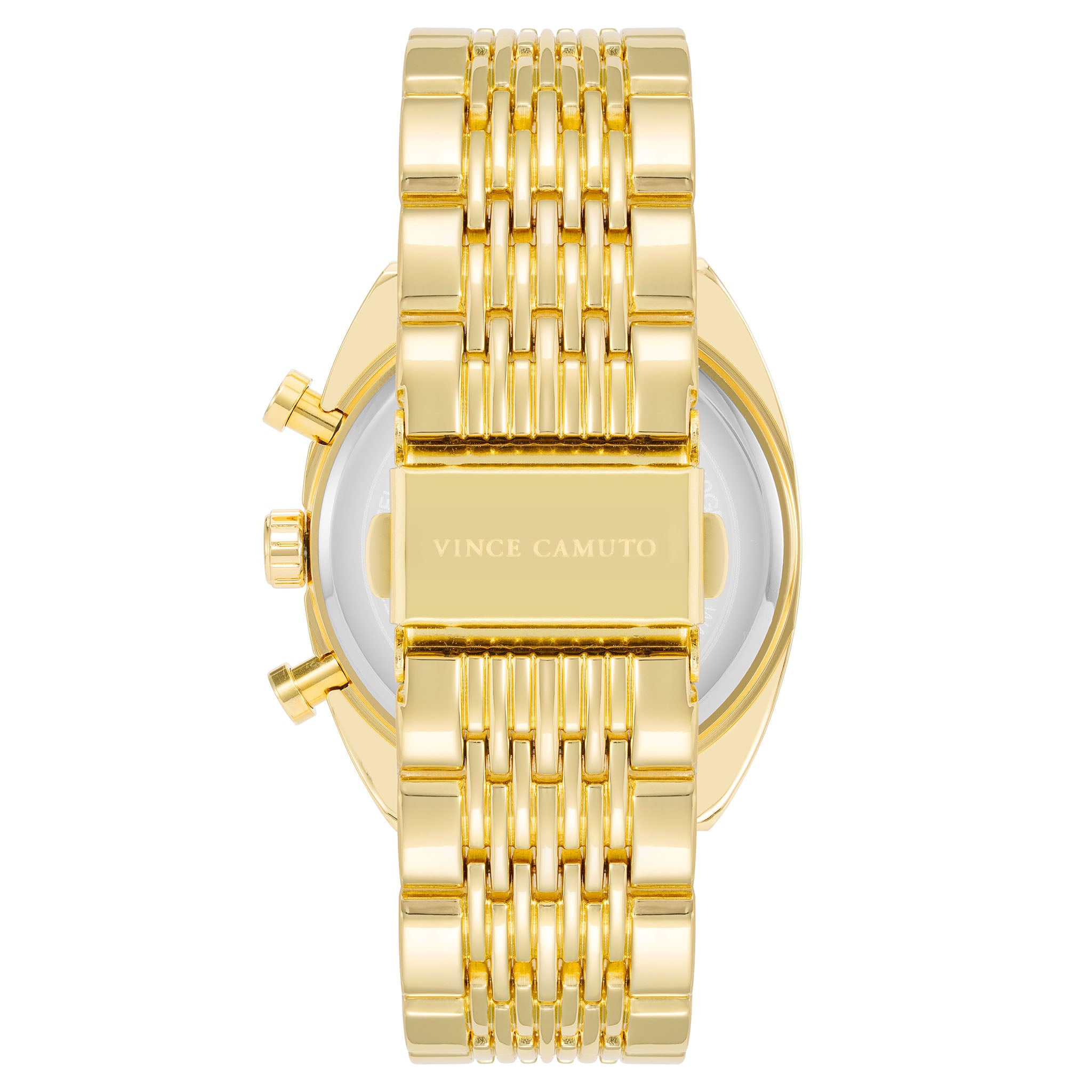 Vince Camuto Gold Steel Black Dial Multi-function Men's Watch - VC1040BKGP
