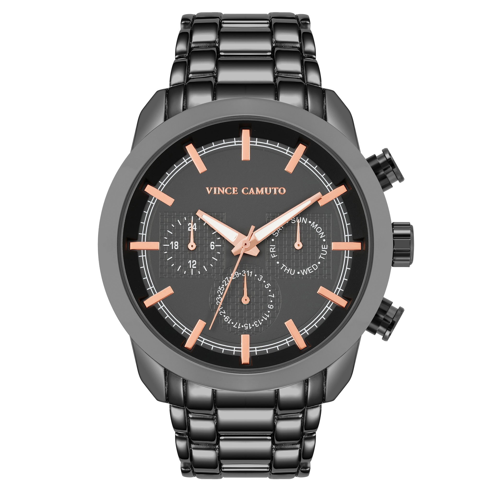 Vince Camuto Gunmetal Band Multi-function Men's Watch - VC1122DGDG