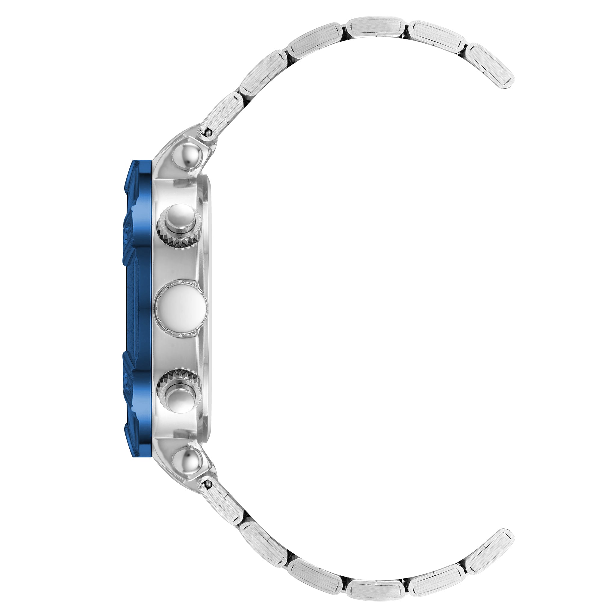 Vince Camuto Silver Steel Blue Dial Multi-function Men's Watch - VC1137BLTT