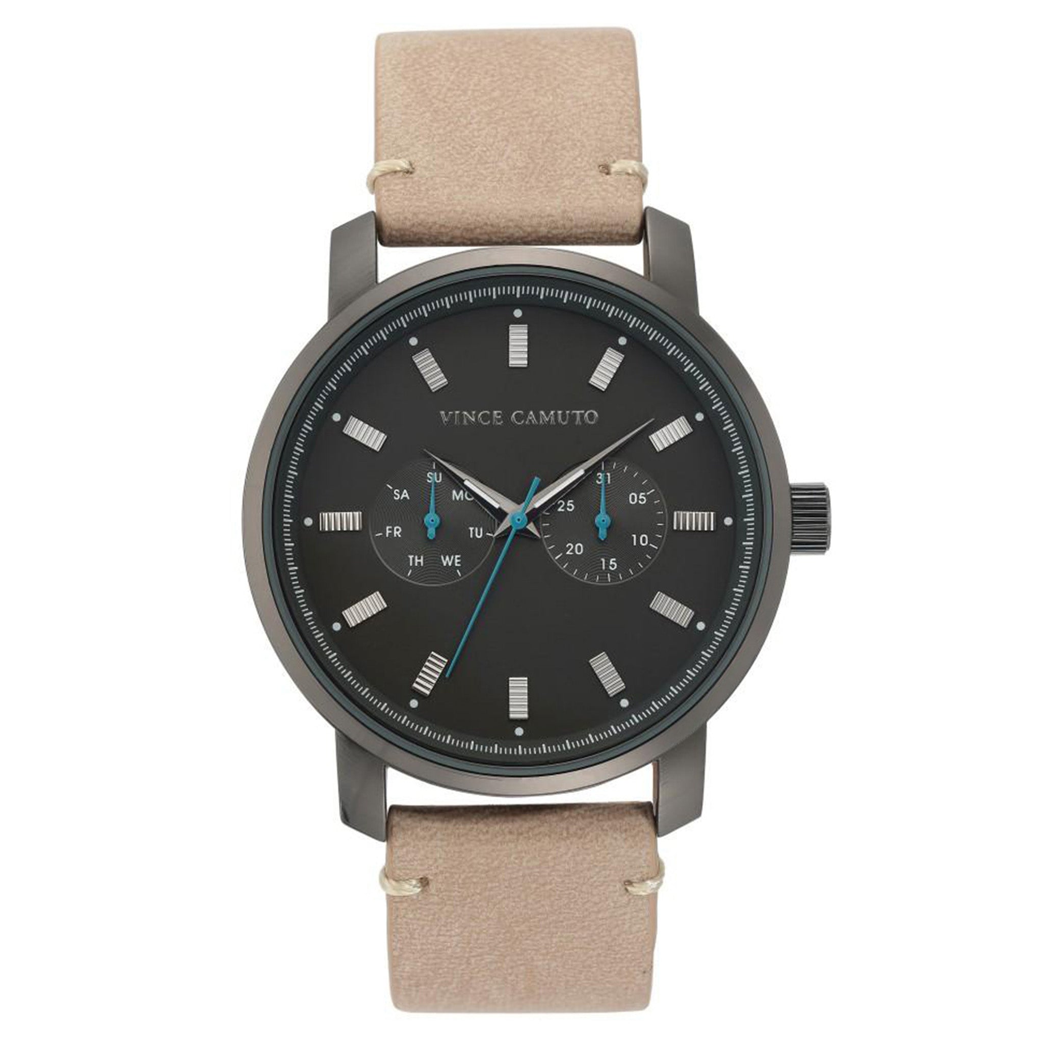 Vince Camuto Gun Sandblast Dial Men's Watch - VC1142BKDG