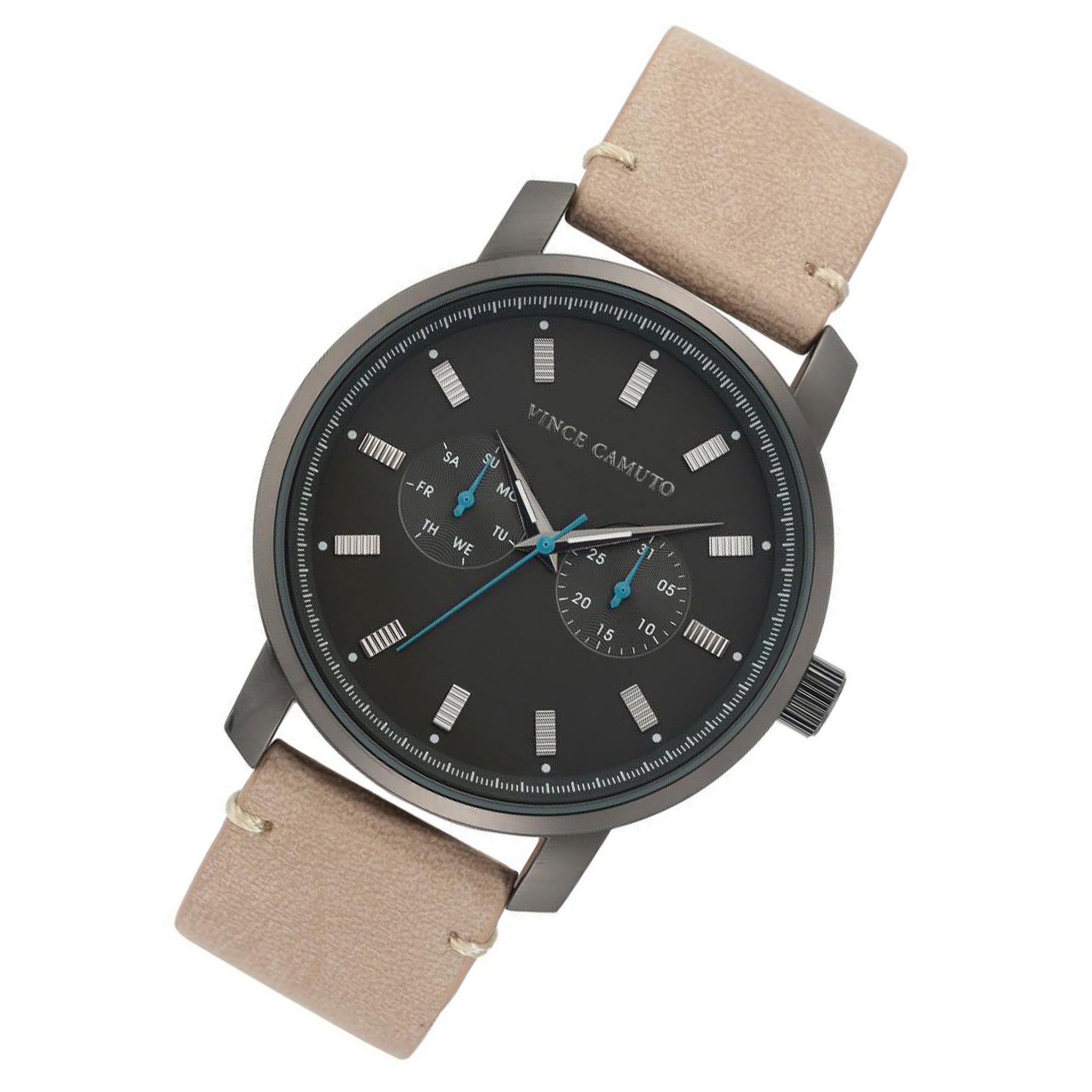 Vince Camuto Gun Sandblast Dial Men's Watch - VC1142BKDG