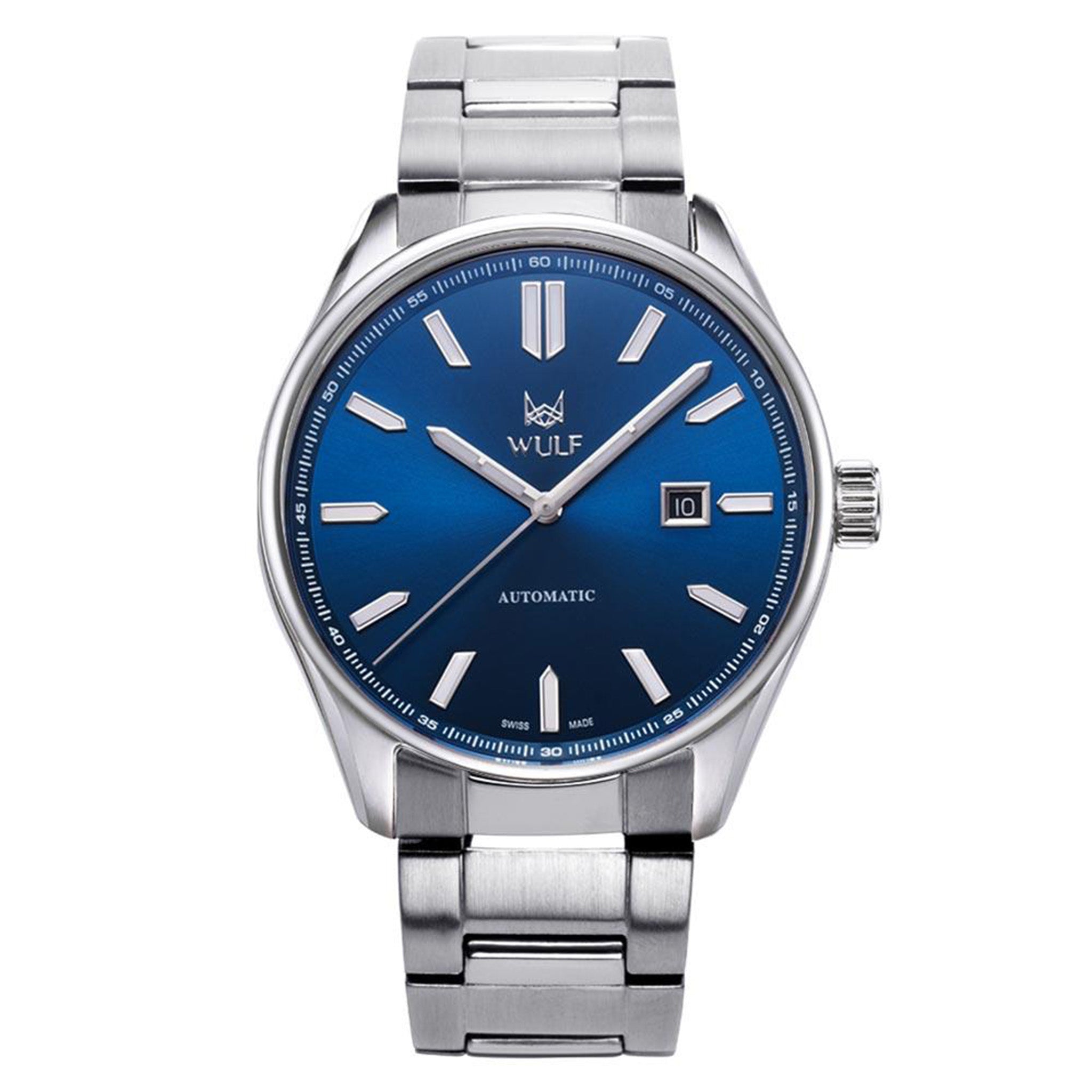 WULF Alpha-X 43mm Silver Steel Automatic Swiss Made Unisex Watch - WF04.03M