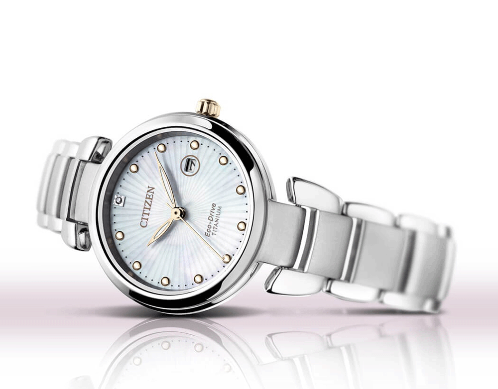 Citizen Ladies Super Titanium Eco-Drive Watch - EW2506-81Y