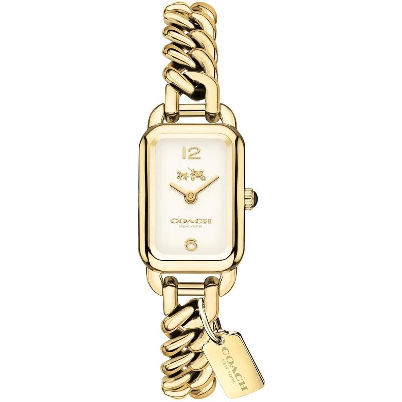 Coach Ladies Stainless Steel Bracelet Watch with White Dial -14502721-The Watch Factory Australia
