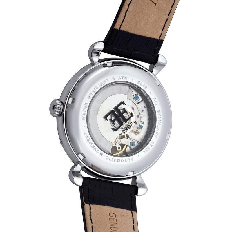 Earnshaw Leather Automatic Watch - ES804601