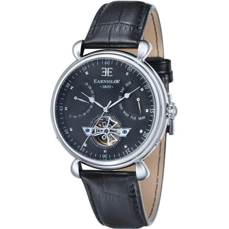 Earnshaw Leather Automatic Watch - ES804601