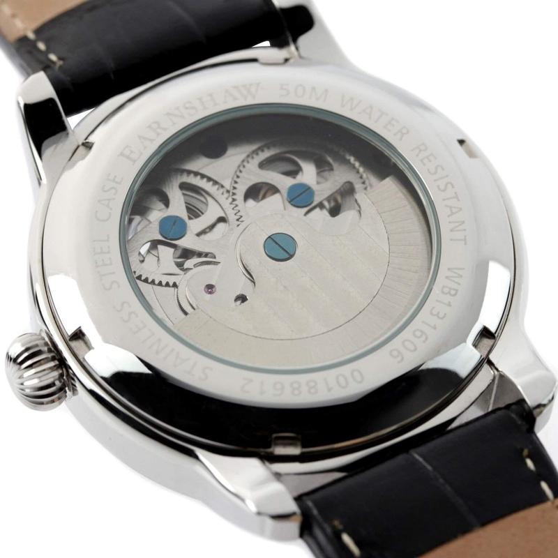 Earnshaw LONGITUDE Automatic Leather Mens Watch - ES-8006-04