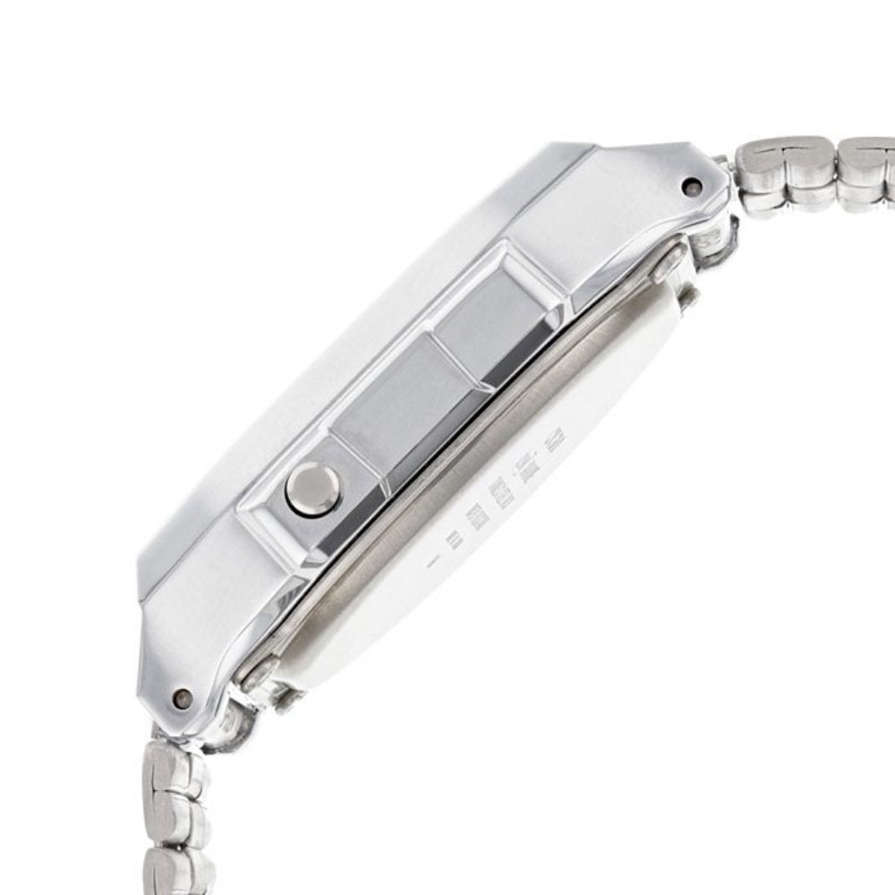 Casio Silver Retro Unisex Digital Alarm Watch - A168WEM-7D