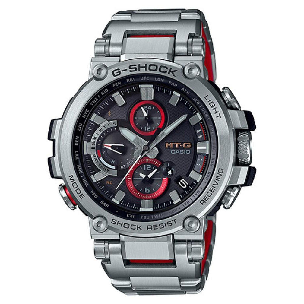 Casio G-Shock MT-G Bluetooth Solar Powered Stainless Steel Men's Watch