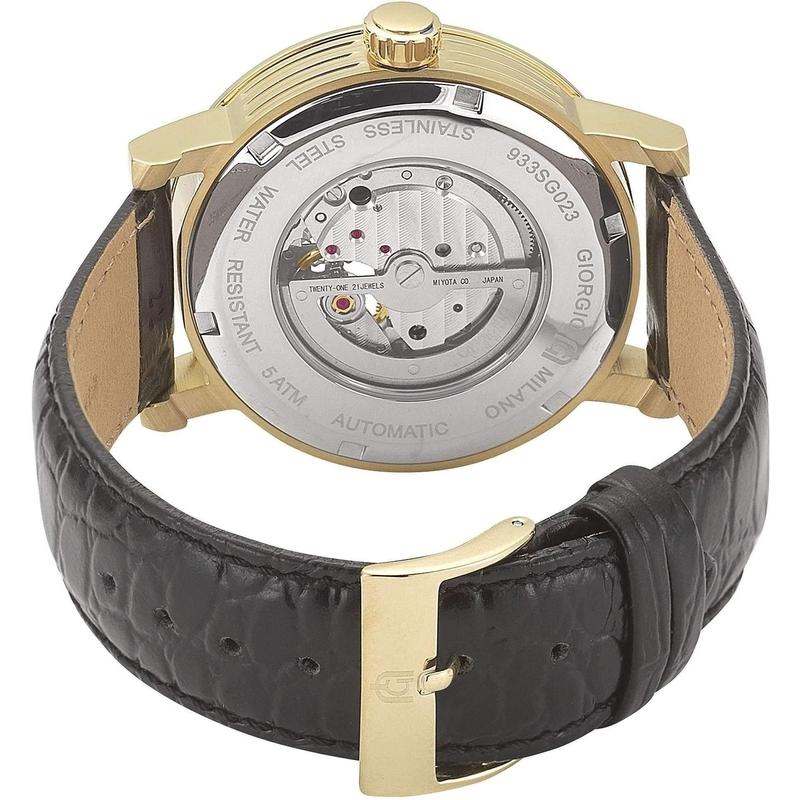 Giorgio Milano Automatic Leather Mens Watch - 933SG022