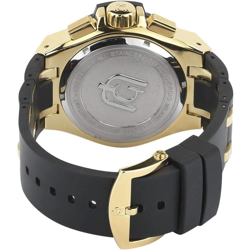 Giorgio Milano Chronograph Rubber Mens Watch - 928SGBK0313