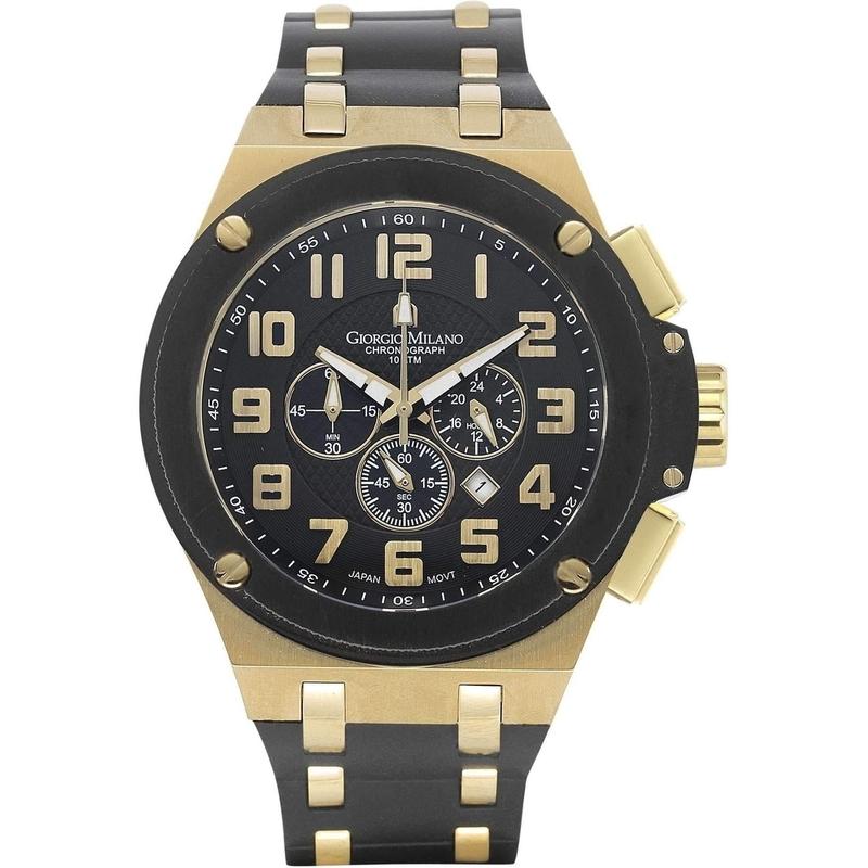 Giorgio Milano Chronograph Rubber Mens Watch - 928SGBK0313