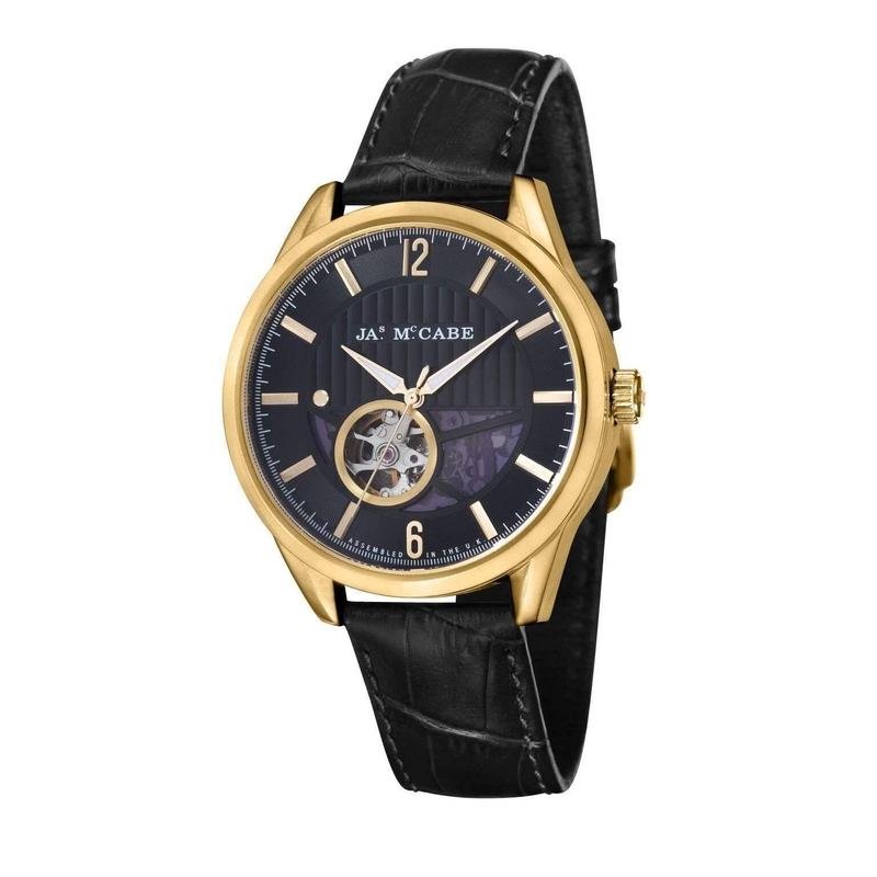 James McCabe Belfast Automatic Leather Mens Watch JM 1020 03