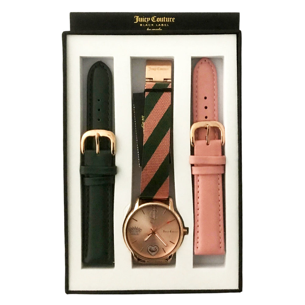 Juicy Couture Black Label Rose Gold Dial Women's Watch - JC1094INST