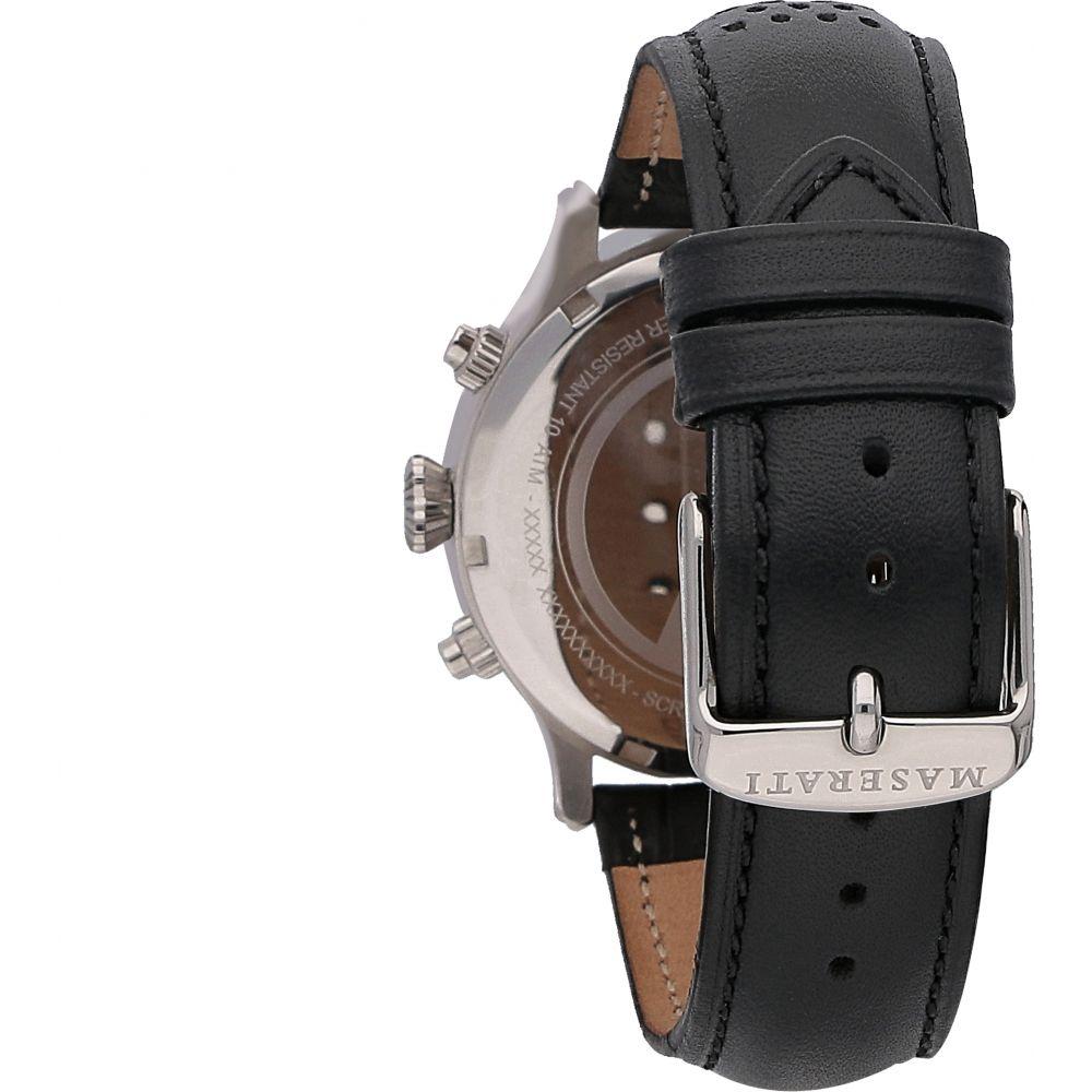 Maserati Epoca Black Leather Watch - R8851118009-The Watch Factory Australia