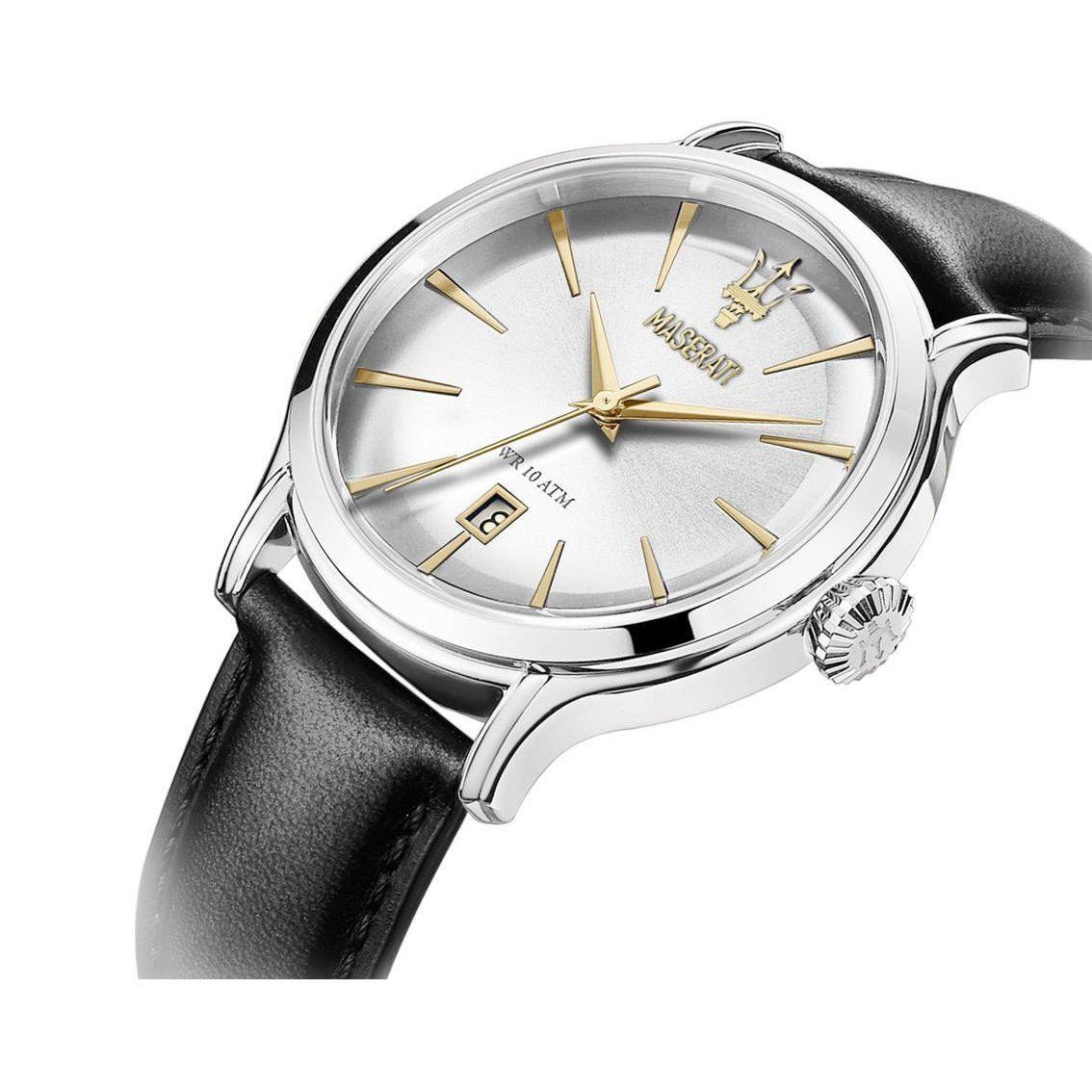 Maserati Epoca Men's Black Leather Watch - R8851118002-The Watch Factory Australia