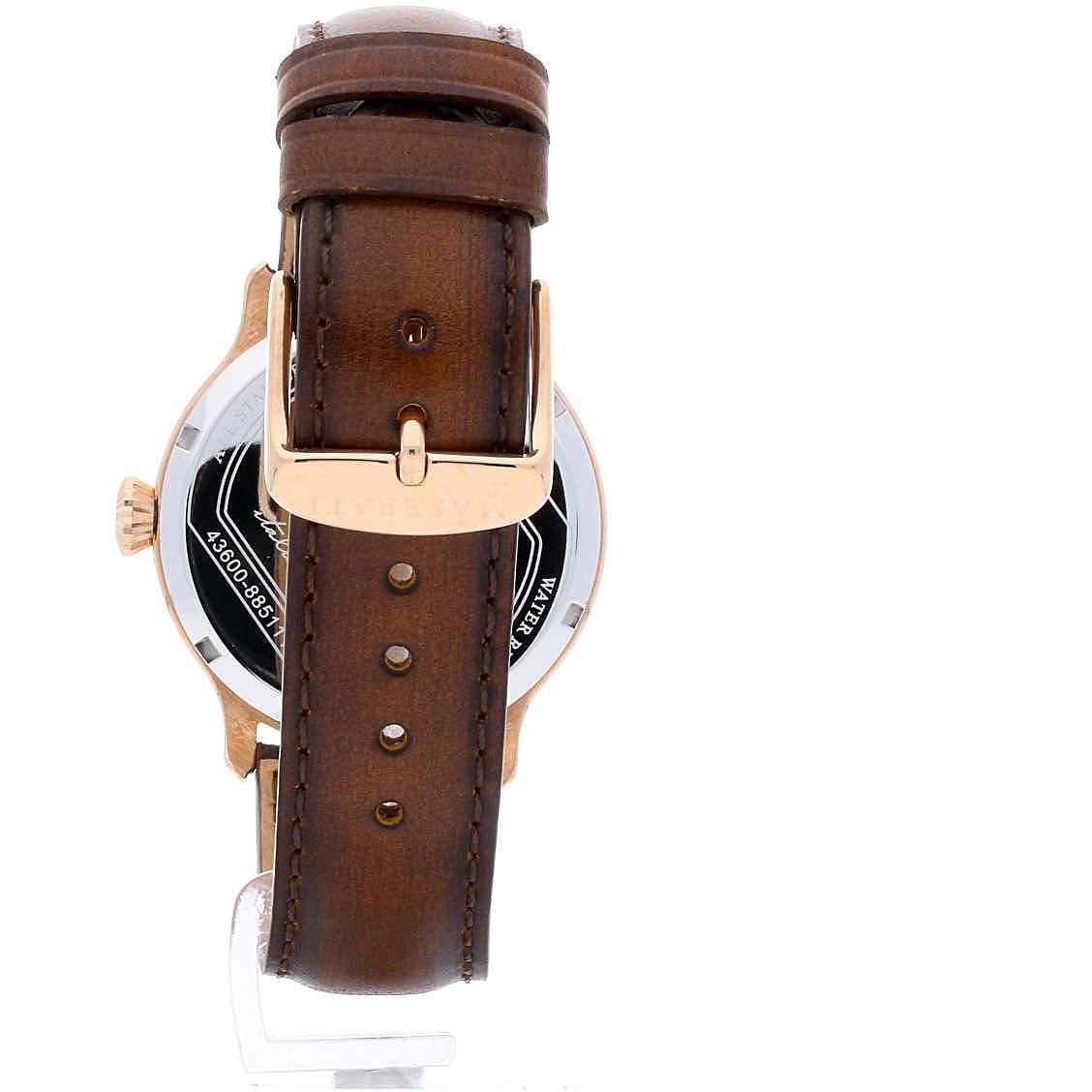 Maserati Epoca Men's Brown Leather Watch - R8851118001-The Watch Factory Australia