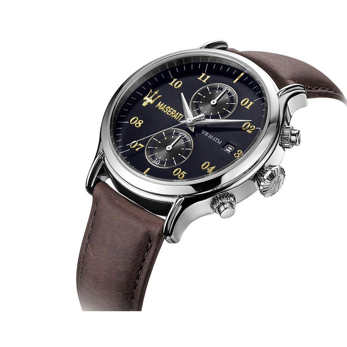 Maserati Epoca Men's Leather Watch - R8871618001-The Watch Factory Australia