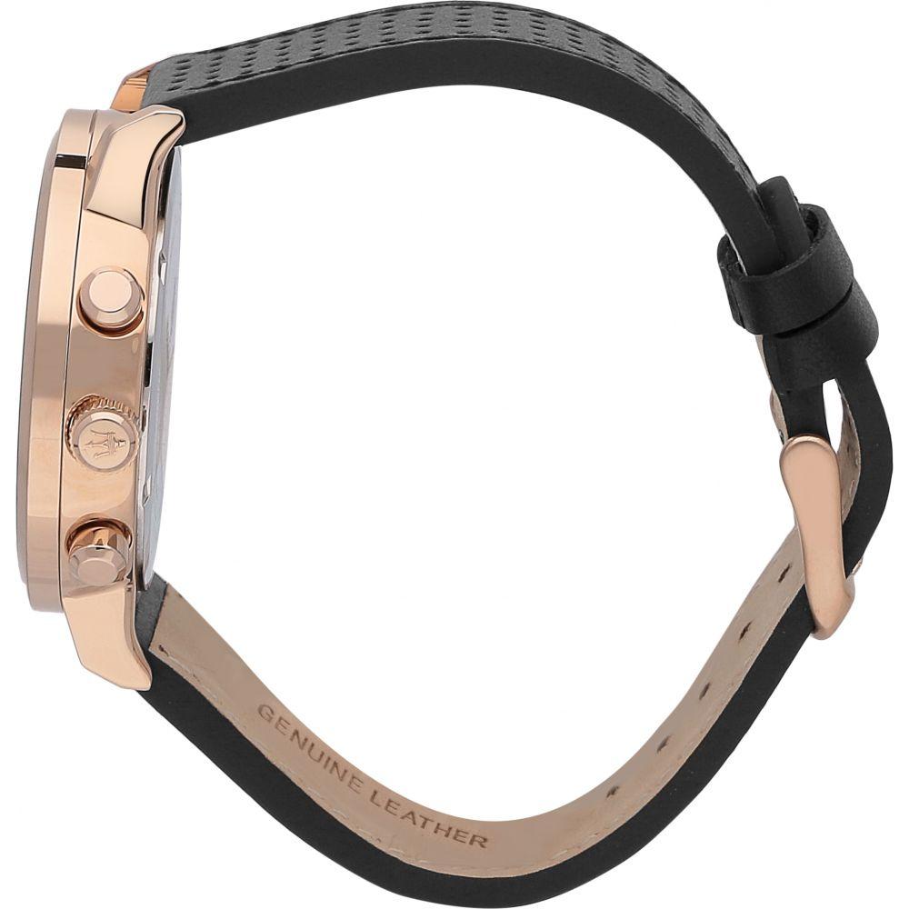 MASERATI GT Rose Gold Case Black Leather Men's Watch -R8871134001-The Watch Factory Australia