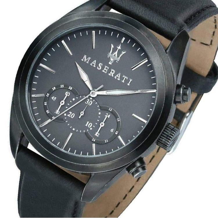 Maserati Traguardo Leather Men's Watch - R8871612019