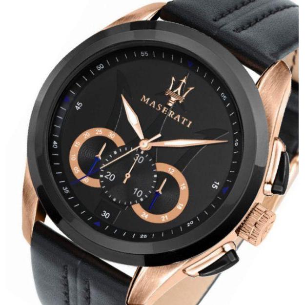 Maserati Traguardo Leather Men's Watch - R8871612025