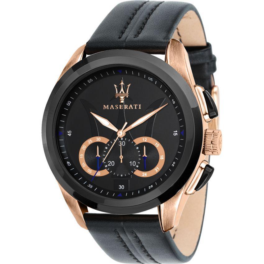 Maserati Traguardo Leather Men's Watch - R8871612025