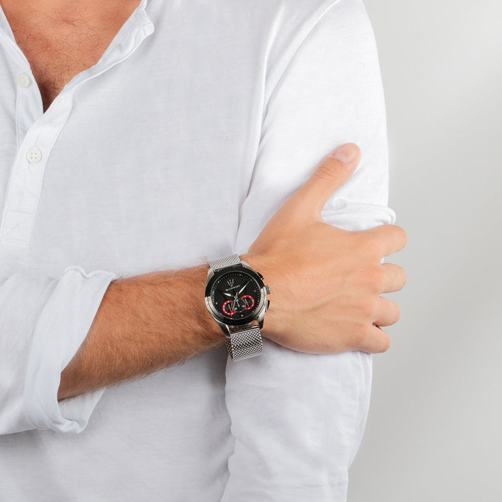 Maserati Traguardo Men's Steel Mesh Watch - R8873612005