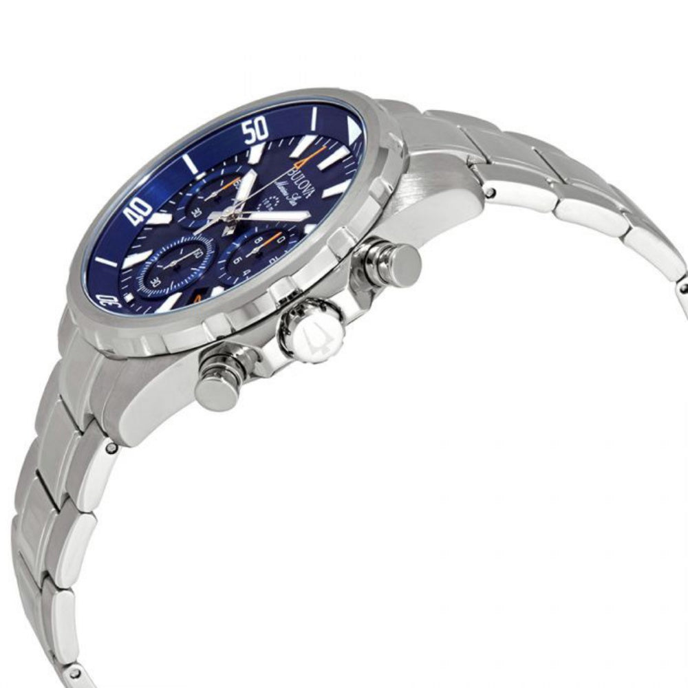 Bulova Marine Star Gents Multi Function Stainless Steel Men's Watch - 96B256