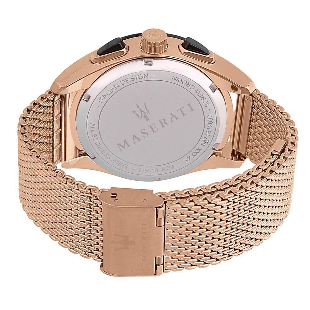 Maserati Traguardo Rose Gold Mesh Men's Watch - R8873612011