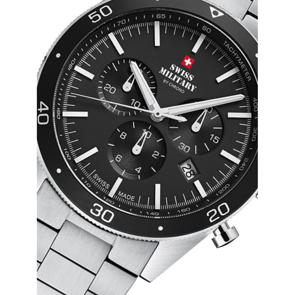 Swiss Military Steel Chrono Men's Watch - SM34079.01