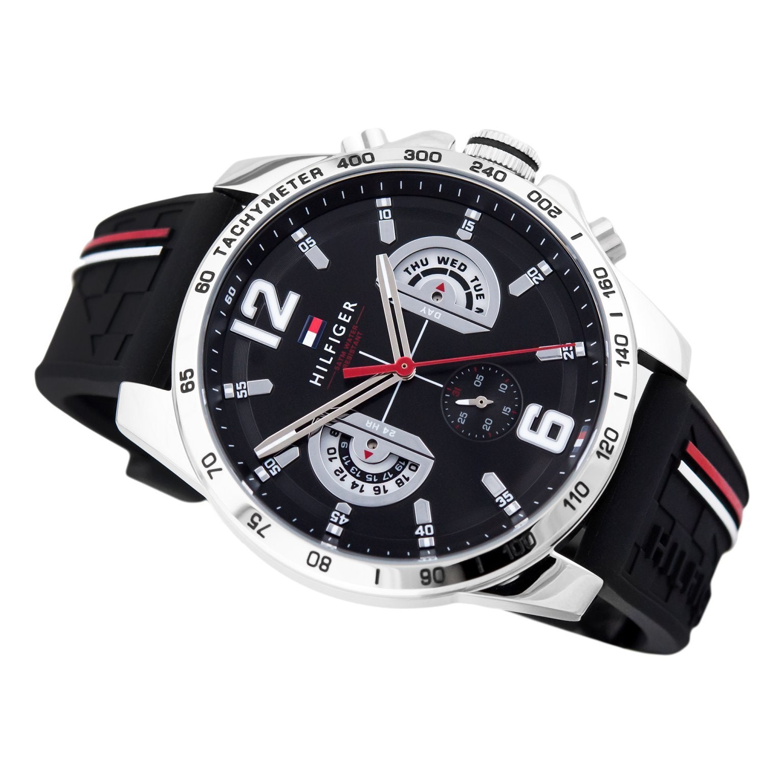 Tommy Hilfiger Men's Black Sports Watch - 1791473